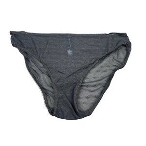 Tommy Hilfiger Womens Size Medium Panty Bikini Sheer Black New Without Tags